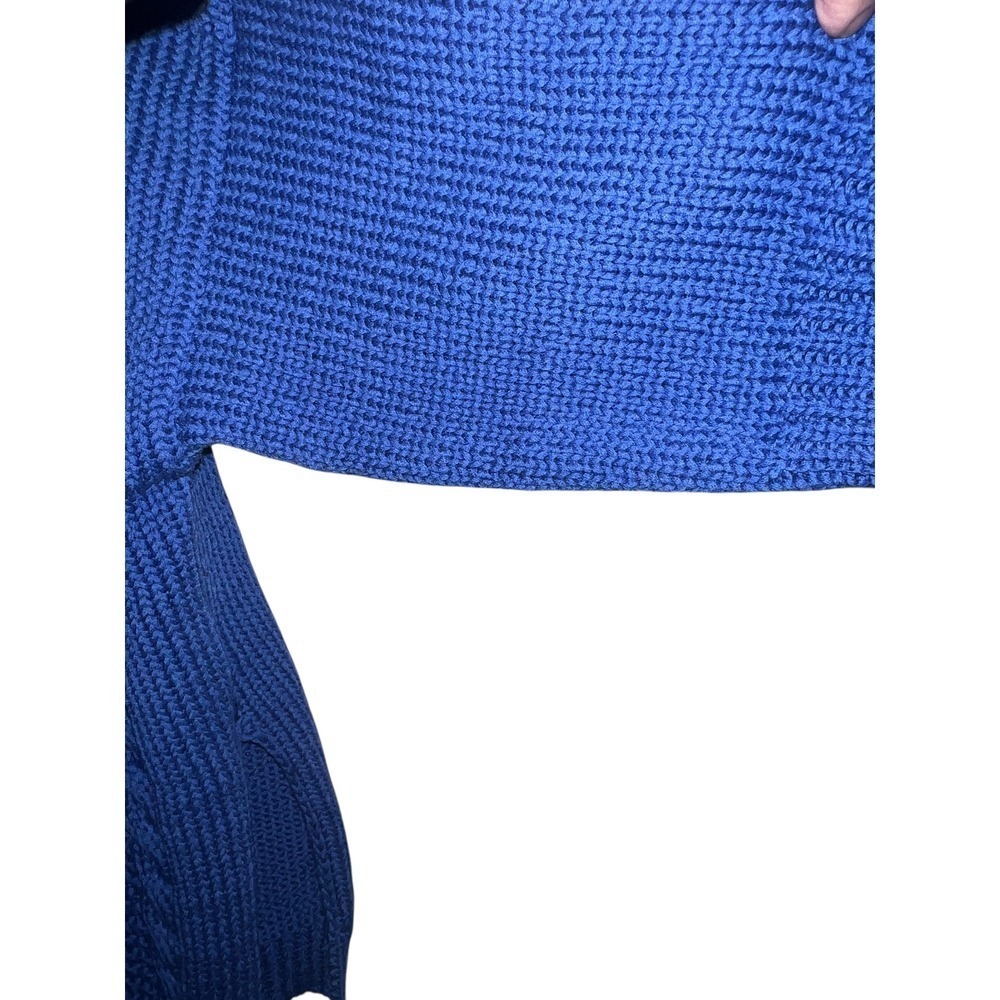 Massimo Dutti blue crew neck Top Sz S 3/4 Sleeve Luxury Designer Comfy nwt - Picture 4 of 9